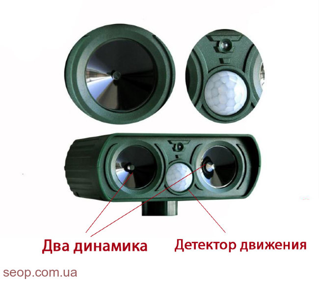 Стационарный отпугиватель собак, кошек, белок "Garden Protector" Стационарный отпугиватель собак, кошек, белок "Garden Protector"