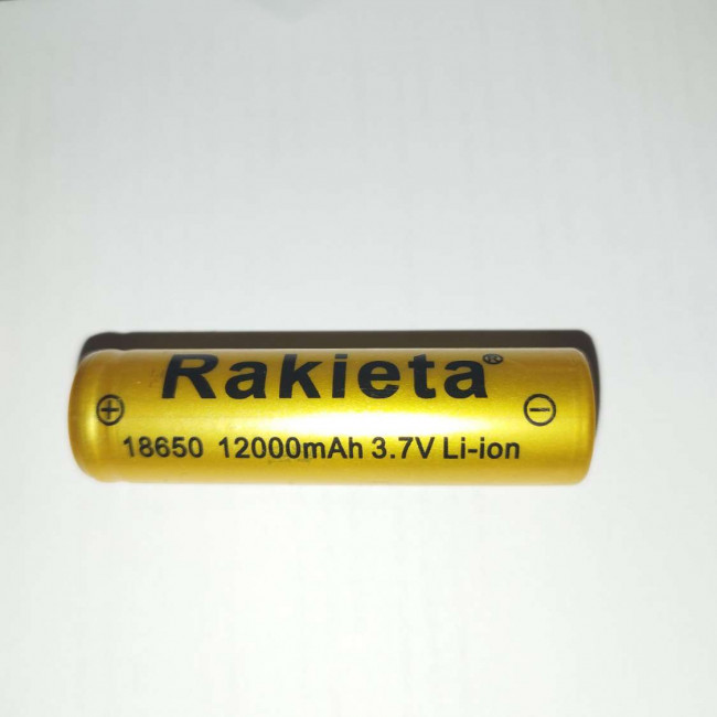 Высокоёмкий (12000 мАч) аккумулятор РАКЕТА (Польша) литий-ионный 18650