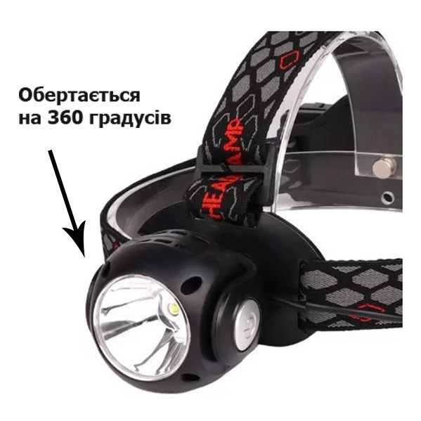 Налобный фонарь с красным и белым светом Хамелеон